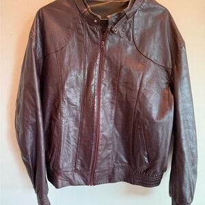 VTG ORIGINALES brown leather mens jacket